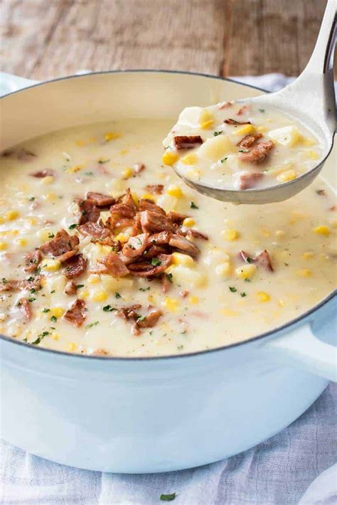 Ham and Corn Chowder with Potato | RecipeTin Eats