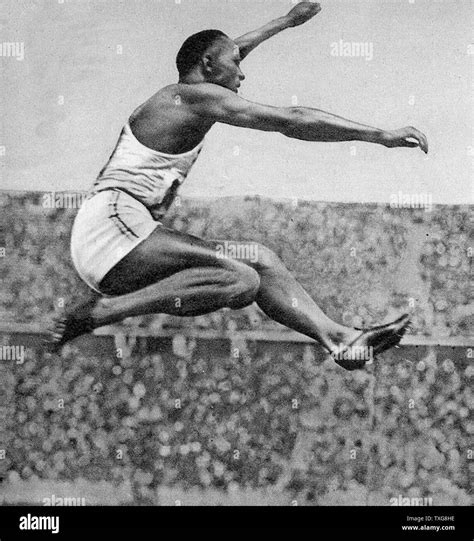 Jesse Owens, American track and field athlete. He participated in the 1936 Summer Olympics in ...