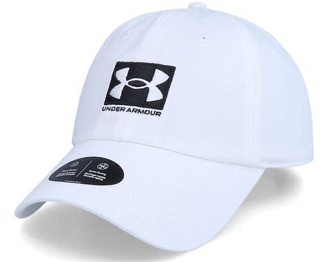 Ua Branded Hat White Dad Cap - Under Armour caps - Hatstoreworld.com