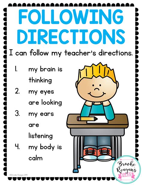 Classroom Follow Directions Clipart - Green Your Life philly