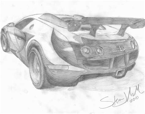 Bugatti Veyron Pencil Sketch by Drednought08 on DeviantArt