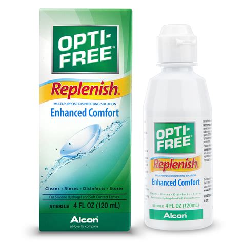 OPTI-FREE Replenish Multipurpose Contact Lens Disinfecting Solution, 4 Fl. Oz. - Walmart.com