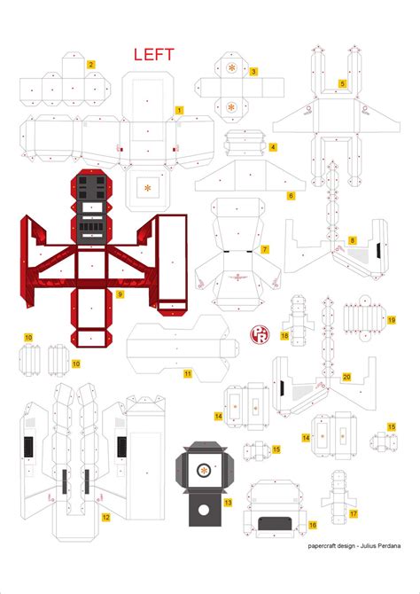 Gundam Papercraft Gundam Papercraft Template - Printable Papercrafts - Printable Papercrafts