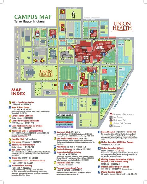 Union Hospital campus map | | wthitv.com