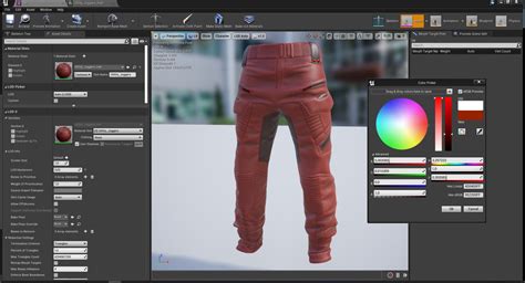 ArtStation - Realistic Pants 1 for Men Rigged Low-poly 3D model | Game Assets