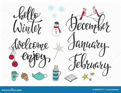 hello-winter-december-january-february-set-season-life-style ...