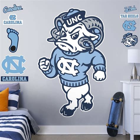 North Carolina Tar Heels: Rameses Mascot Decal | Fathead Official Site ...