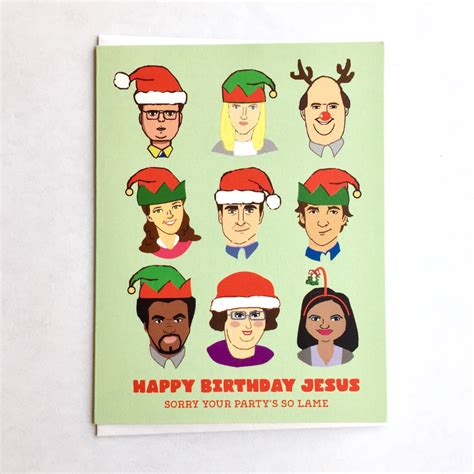 The Office Christmas Card - the office tv show xmas card, dunder mifflin card, dwight pam jim ...