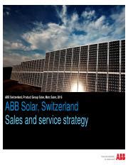 Sales Service ABB CH Solar 2016.pdf - ABB Switzerland Product Group Solar Marc Suter 2016 ABB ...