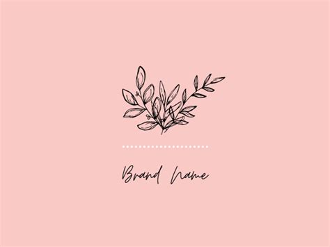 Selene's Logos - Floral Pink Minimalistic Small Business Logo by Selene P on Dribbble