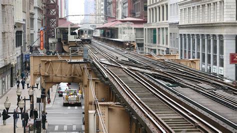 Elevated Railway Tracks in the Chicago Loop - backiee