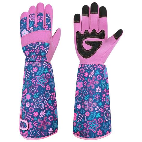 Qweryboo Long Gardening Gloves for Women, 37CM Thorn Proof&Puncture Resistance Garden Gloves ...