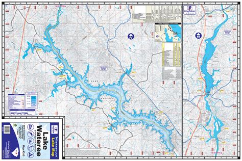 Lake Wateree & Fishing Creek Reservoir Waterproof Map #350 – Kingfisher ...