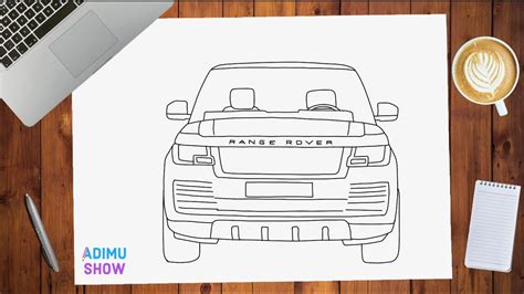 How To Draw A Range Rover - YouTube