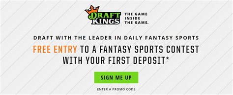 DraftKings Free Entry Ticket Promotion