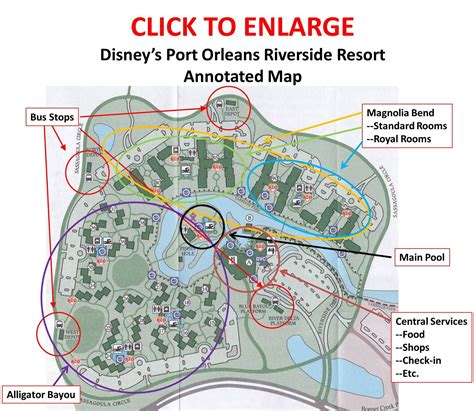 Resort map | Disney port orleans riverside, Disney port orleans, Port ...