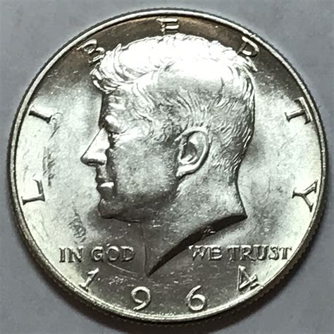 1964 John F. Kennedy Memorial Silver Half Dollar - High Grade | Property Room