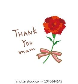 Mothers Day Carnation Illustration Stock Vector (Royalty Free ...