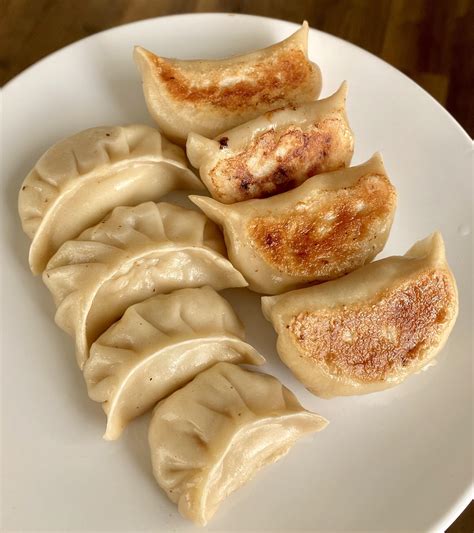 [Homemade] Gyoza with homemade wrappers : r/food