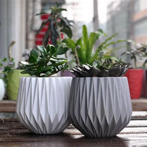 Modern Decoration Ceramic Indoor Plant Pot Flower Pot Home Decoration 2 Pieces / Set-in Flower ...