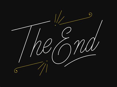 The End by Drew Melton on Dribbble