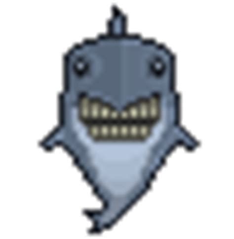 Shark Icon :: Pixel Art from The Ocean Pixel Art from The Ocean, Retro ...