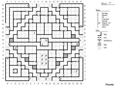 Wizardry Fan Page by Snafaru - Proving Grounds of the Mad Overlord Maps