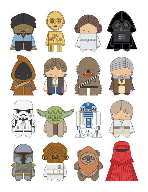 Star Wars All Characters | Etsy