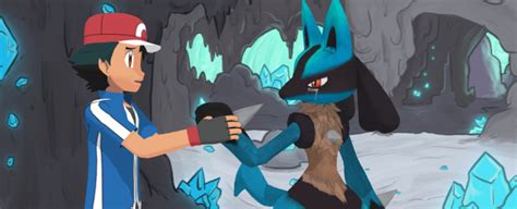 Ash and Lucario (Pokemon movie 8 Final Scene) by MMDDashie on DeviantArt