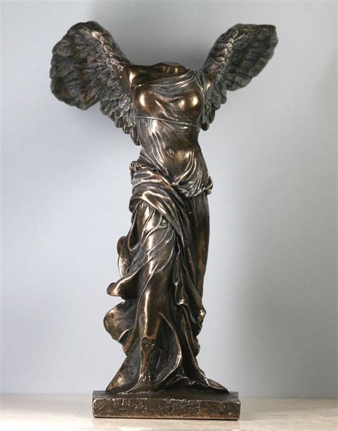 Nike Victory of Samothrace Greek Goddess Statue Sculpture Figure Bronze Finish - Art Sculptures