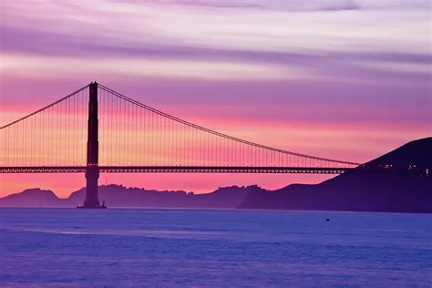 Golden Gate Bridge At Sunset by Jeremy Duguid Photography