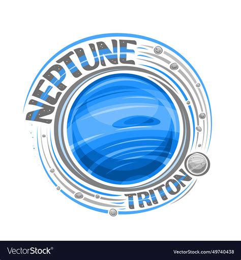 Logo for neptune Royalty Free Vector Image - VectorStock