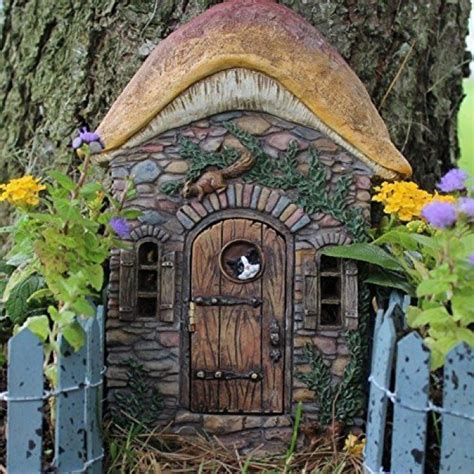 GeeksHive: Fairy Garden Door that Opens Mushroom Design with Cat and ...