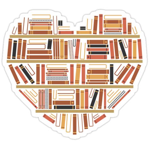 "I Heart Books" Stickers by renduh | Redbubble