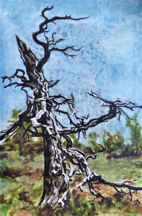 Dead Tree Painting at PaintingValley.com | Explore collection of Dead ...