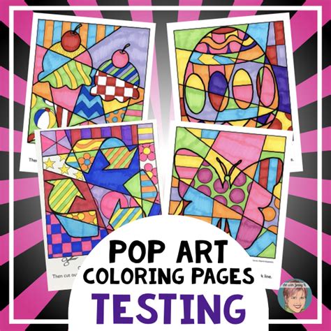 Testing Brain Break: Pop Art Coloring Pages - Art With Jenny K.