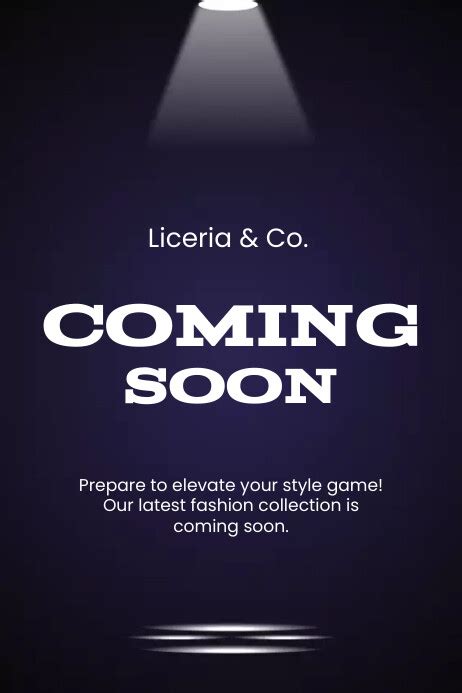 Coming Soon Poster Template | PosterMyWall