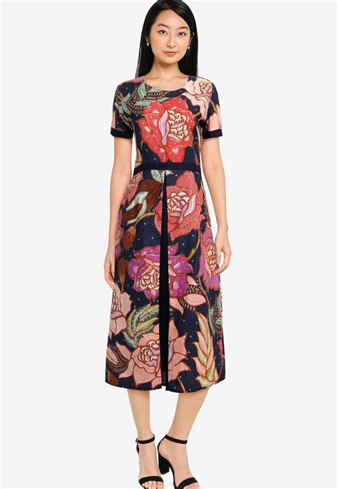 Batik Dress Batik Print Elegant Design Batik Premium Dress | Etsy