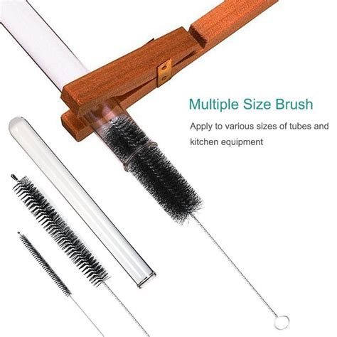 10 x Nylon Tube Cleaner Brush Pipe Cleaning Brushes for Cleaning Kitch ...