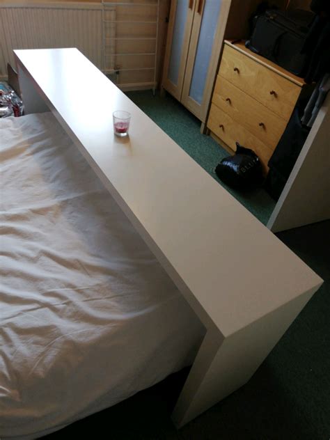 IKEA malm over bed table on wheels | in Cambridge, Cambridgeshire | Gumtree