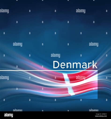 Denmark flag background. Abstract danish flag in the blue sky. National holiday card design ...