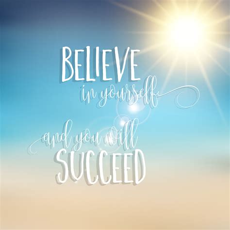 Believe in yourself inspirational quote background 210206 Vector Art at Vecteezy