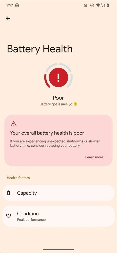 Android 13 will let you know your smartphone's battery health