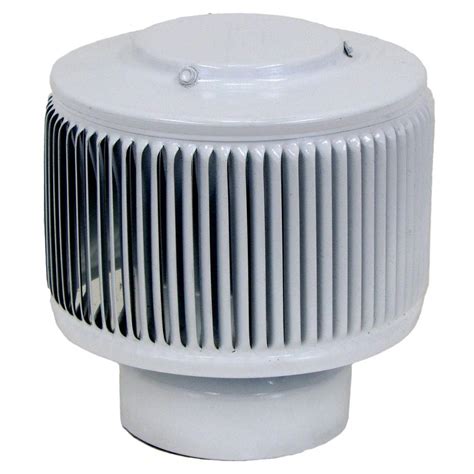 Active Ventilation Aura PVC Vent Cap 4 in. Dia Exhaust Vent with Adapter to Fit Over 4 in. PVC ...