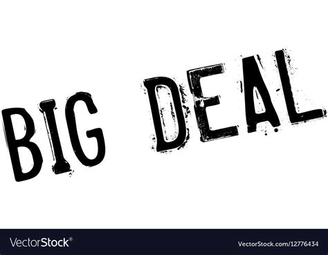 Big deal rubber stamp Royalty Free Vector Image