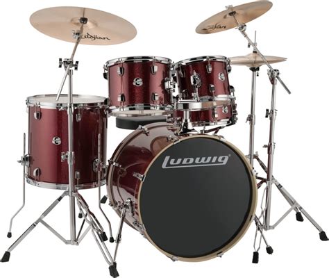 Ludwig Element Evolution 5-piece Drum Set with Zildjian ZBT Cymbals ...