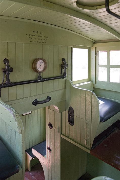 Vintage Caboose Interior Photograph by Robert VanDerWal - Fine Art America