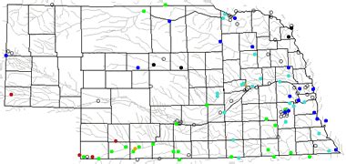 Eastern Nebraska County Map