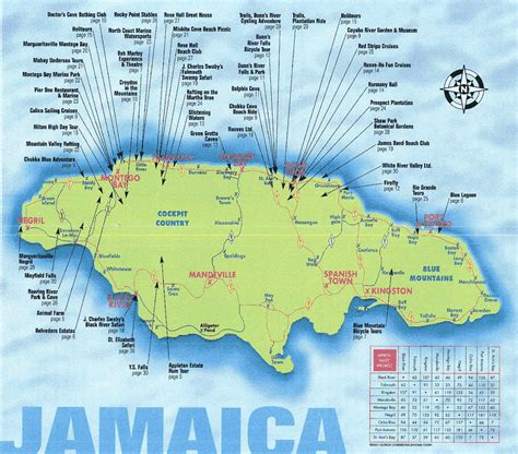 Large travel map of Jamaica | Jamaica | North America | Mapsland | Maps of the World