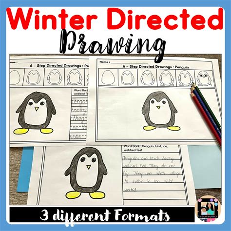 Winter Season Directed Drawing & Writing - Made By Teachers